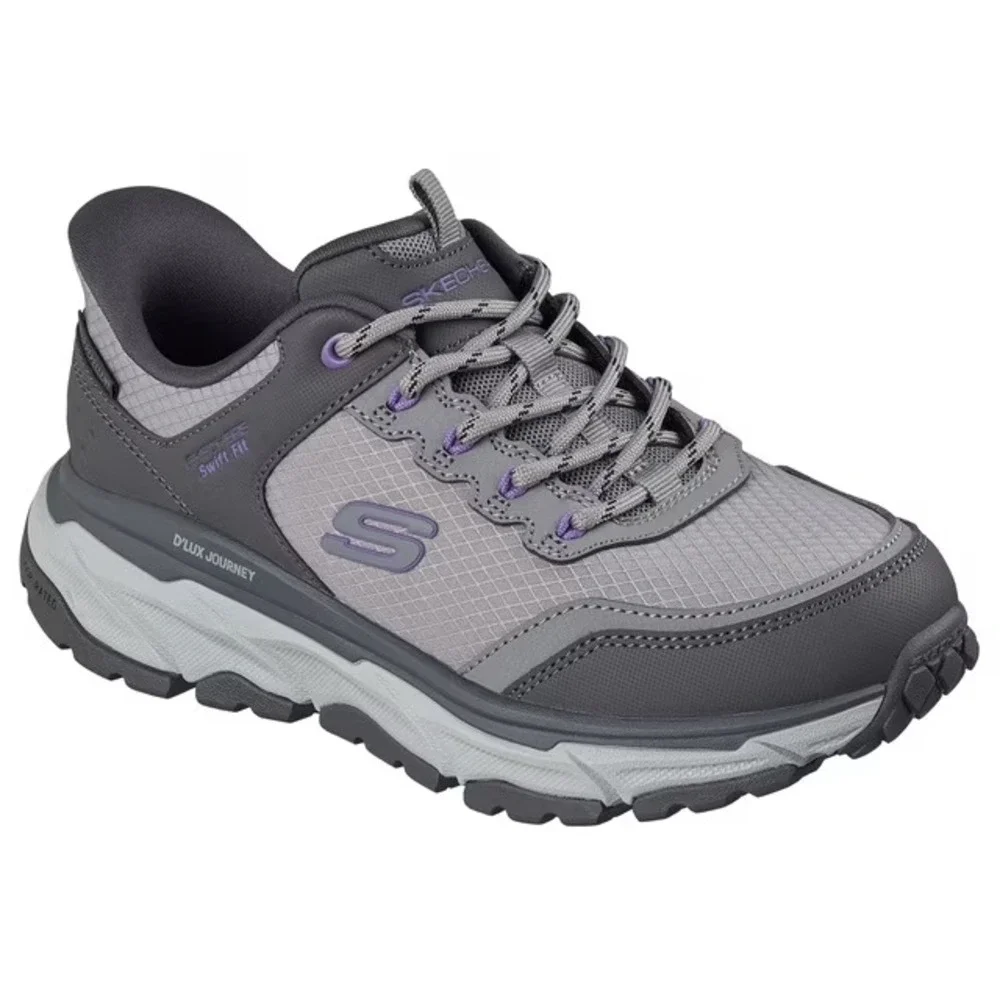 Skechers Womens Swift Fit D Lux Journey Hiker Sneaker 7.5 Grey